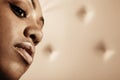 Close-up portrait of Beautiful African woman Royalty Free Stock Photo