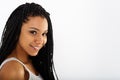 Close up portrait of beautiful young African American woman Royalty Free Stock Photo