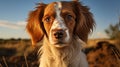Close-up Portrait Of Cavalier King Charles Spaniel Puppy
