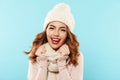 Close up portrait of a cheerful young girl Royalty Free Stock Photo