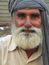 Close-up Portrait of Crippled Beggar