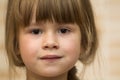 Close-up portrait of cute little girl Royalty Free Stock Photo