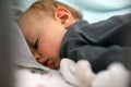 Close Up Portrait Of Cute Sleeping Baby Boy Face Royalty Free Stock Photo