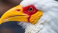 Close up portrait of a cute yellow rooster looking at camera generated by AI Royalty Free Stock Photo