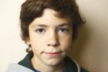 Close up portrait of european teen boy Royalty Free Stock Photo