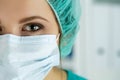 Close up portrait of female medical doctor Royalty Free Stock Photo