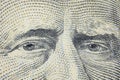 close-up portrait on a fifty dollar bill Royalty Free Stock Photo