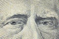 close-up portrait on a fifty dollar bill Royalty Free Stock Photo