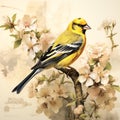 Goldfinch watercolor