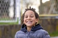 Close up portrait of a happy little boy smiling, looking directly at the camera, laughing Royalty Free Stock Photo