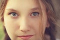 Close up portrait of happy teen girl Royalty Free Stock Photo