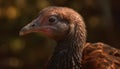 A close up portrait of a hawk, focused on its beak generated by AI Royalty Free Stock Photo