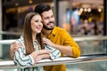 Close-up portrait of his he her she nice attractive lovely charming tender cheerful cheery couple embracing spending Royalty Free Stock Photo