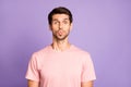 Close-up portrait of his he nice attractive cheerful cheery funky bearded guy wearing pink tshirt pout lips sending kiss Royalty Free Stock Photo