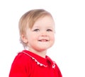 Close up portrait of little smiling child Royalty Free Stock Photo