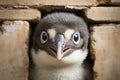 Close-up portrait of a Macaroni penguin. South Orkney Islands. Antarctic Royalty Free Stock Photo