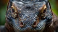 Close up portrait of a majestic komodo dragon in photorealistic style inspired by paul nicklen
