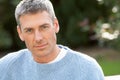 Close Up Portrait Of Man Standing Outside