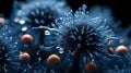 Godly Realistic Close Up Portrait Photograph Of Unknown Enterococcus Faecalis Alien Flowers