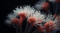 Ethereal Macro Photography: Bright Orange And White Flowers In Organic Biomorphic Forms