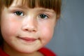 Close-up portrait of a pretty little girl Royalty Free Stock Photo