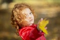 Close-up portrait of pretty little girl Royalty Free Stock Photo