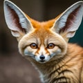 Close-Up of a Red Fox with Penetrating Yellow Eyes Royalty Free Stock Photo