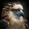 Close up portrait of a Red-tailed Hawk (Buteo jamaicensis) Generative AI animal ai