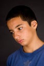 Close up portrait of a sad teenager Royalty Free Stock Photo