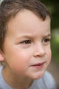 Close-up portrait serious boy Royalty Free Stock Photo