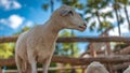 Close Up Portrait Of A Sheep