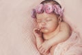 Close- up portrait of a sleeping baby Royalty Free Stock Photo