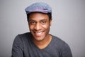 Close up smiling african american man with cap Royalty Free Stock Photo