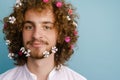 Close up portrait of a smiling young white man Royalty Free Stock Photo