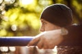 Close up portrait of strong active man with fit muscular body. Doing workout exercises. Sports and fitness concept.