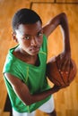 Close up portrait of teenage basketball player Royalty Free Stock Photo
