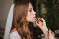 Close up portrait of bride Royalty Free Stock Photo