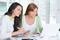 Portrait of young businesswomen working in modern office Royalty Free Stock Photo