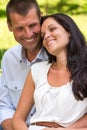 Close up portrait of young happy couple Royalty Free Stock Photo