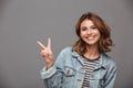 Close up portrait of a young pretty teenage girl Royalty Free Stock Photo