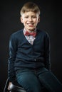 Close up portrait of young smiling cute boy Royalty Free Stock Photo