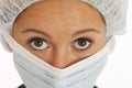 Close-up portrait of young woman nurse