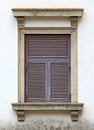 Close up of Corinthian Style Window Royalty Free Stock Photo