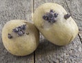 A close up of potatoes with sprouting tubers