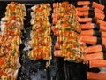 close up potrage photo of Shushi and sashimi , Japan cusine food