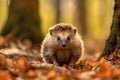 Potrait of cute adorable Hedgehog. AI Generative