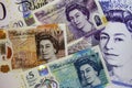 Pound sterling, the currency of the United Kingdom Royalty Free Stock Photo