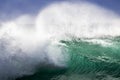 Close Up Powerful Breaking Wave in Hawaii Royalty Free Stock Photo