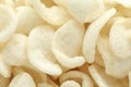 Close up Prawn Crackers snack. backgrounds, texture Royalty Free Stock Photo