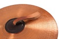 Close up of an prcussion cymbals Royalty Free Stock Photo